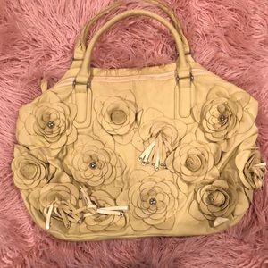 Cream floral bag